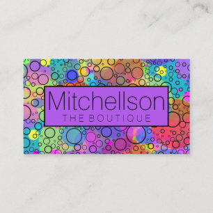 Rainbow Bubbles II RF Business Card