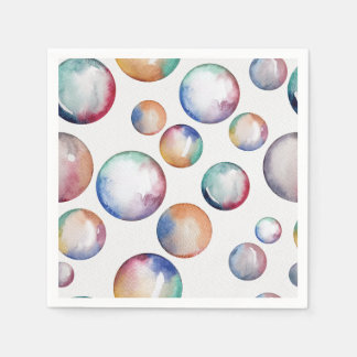 Rainbow Bubbles Napkin