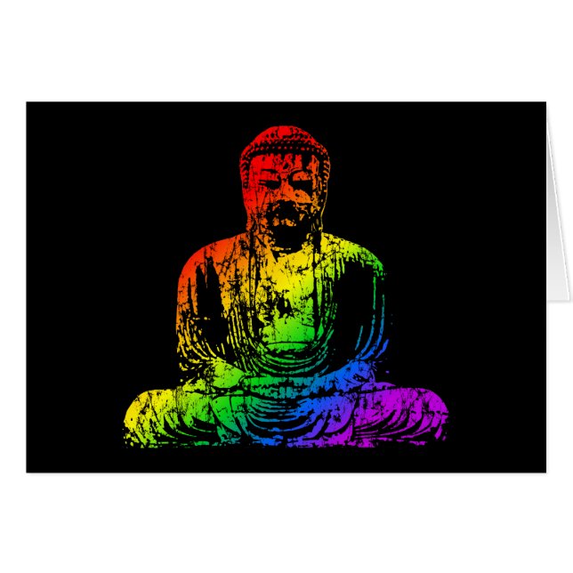 Rainbow Buddha Statue (Front Horizontal)