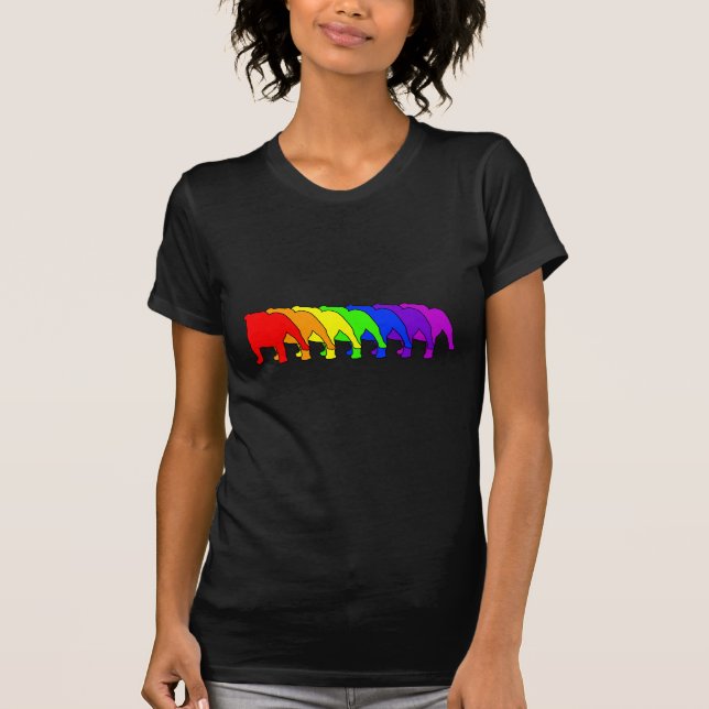 Rainbow Bulldog T-Shirt (Front)