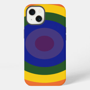 Rainbow Bullseye Pattern iPhone 13 Case