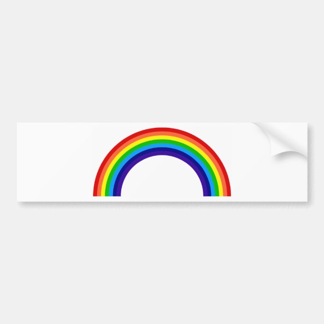 rainbow bumper sticker (Front)