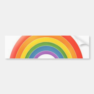 Rainbow bumper sticker