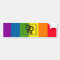 rainbow bumper sticker female signs