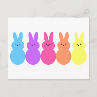 Rainbow Bunnies Postcard