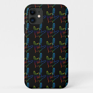 Rainbow Burst ASL I Love You Custom Case