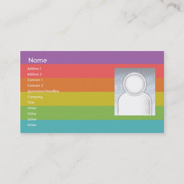 Rainbow - Business Business Card (Front)