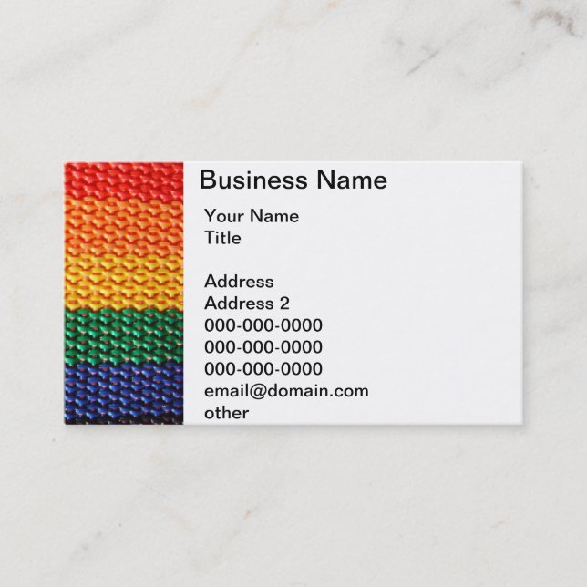 Rainbow Business Card (Front)