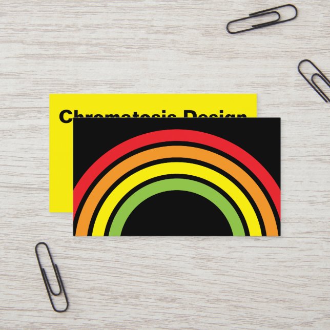 rainbow business card (Front/Back In Situ)