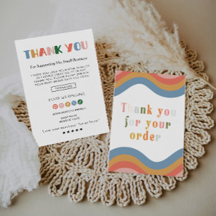 Rainbow Business Thank You Card