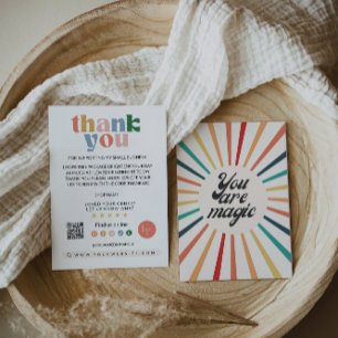Rainbow Business Thank You Card