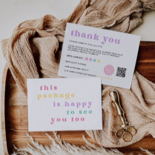 Rainbow Business Thank You Card