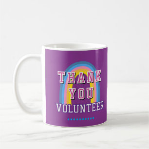 Rainbow Business Volunteer Thank You Purple Coffee Mug