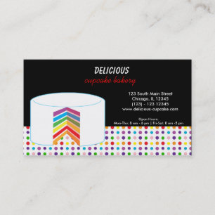 Rainbow Bussiness Cake Business Card