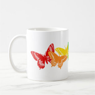 Rainbow Butterflies Coffee Mug