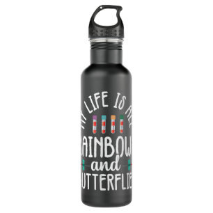 Rainbow Butterflies Phlebotomist Phlebotomy techni 710 Ml Water Bottle