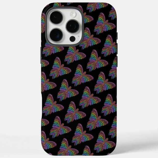 Rainbow Butterfly (b) - iPhone (16 Pro Max) Case (Back)