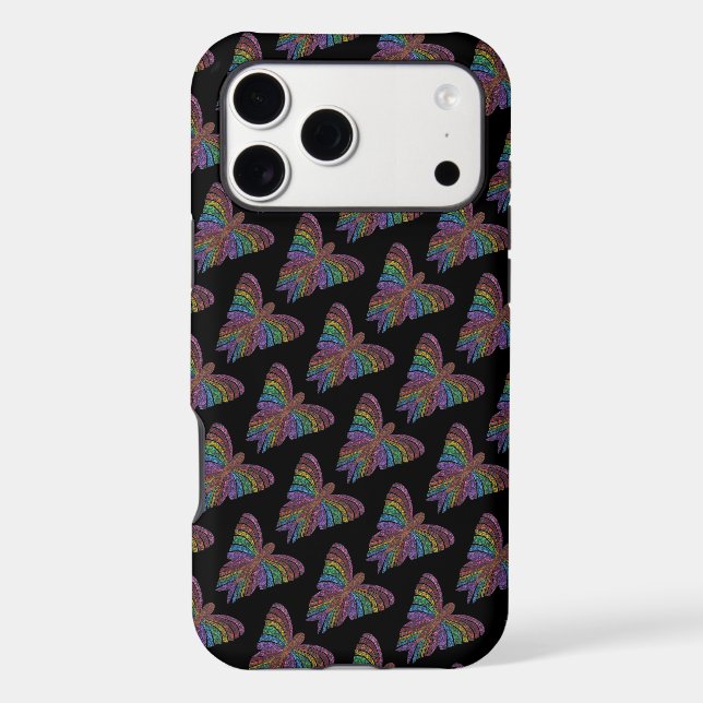 Rainbow Butterfly (b) - iPhone (16 Pro Max) Case (Back)