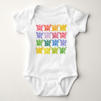 Rainbow Butterfly Baby Bodysuit