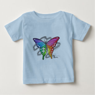 Rainbow Butterfly Baby T-Shirt