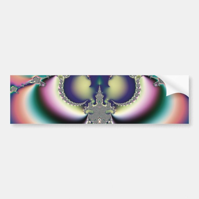 Rainbow Butterfly Bumper Sticker (Front)