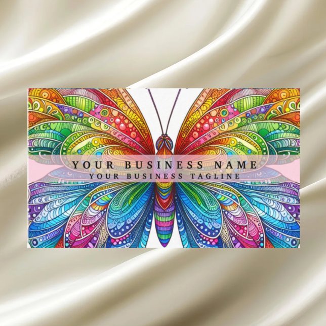 Rainbow Butterfly Business Card (Creator Uploaded)