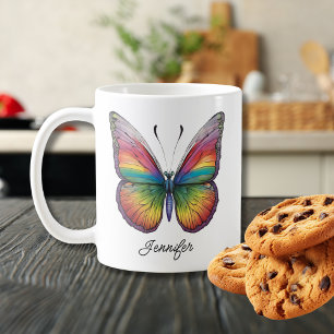 Rainbow Butterfly Coffee Mug