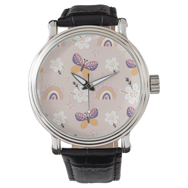 Rainbow Butterfly eWatch Watch (Front)
