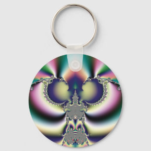 Rainbow Butterfly Key Ring