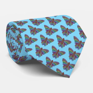 Rainbow Butterfly (light blue) - Tie