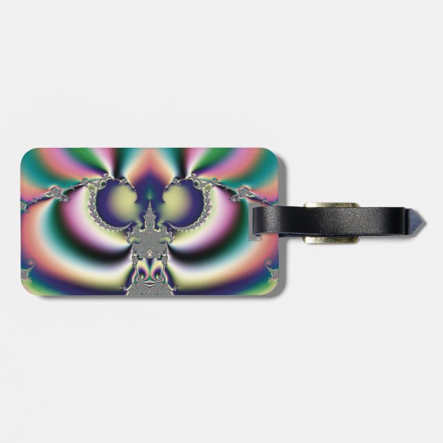 Rainbow Butterfly Luggage Tag (Back Horizontal)