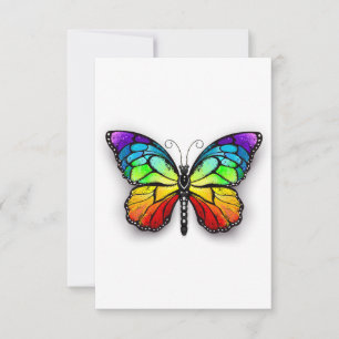 Rainbow butterfly Monarch Announcement