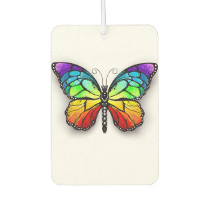 Rainbow butterfly Monarch Car Air Freshener