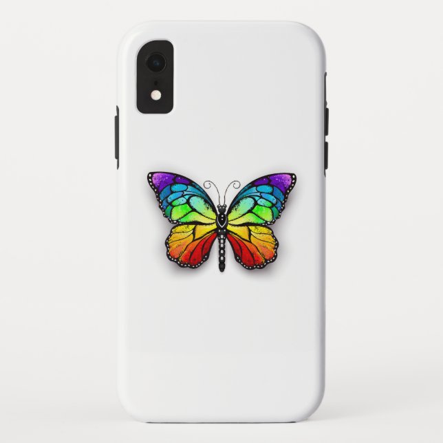 Rainbow butterfly Monarch Case-Mate iPhone Case (Back)