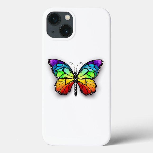 Rainbow butterfly Monarch Case-Mate iPhone Case (Back)