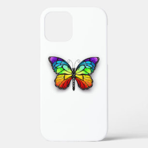 Rainbow butterfly Monarch iPhone 12 Pro Case