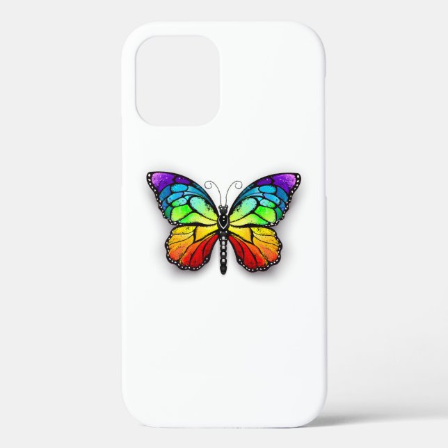 Rainbow butterfly Monarch Case-Mate iPhone Case (Back)