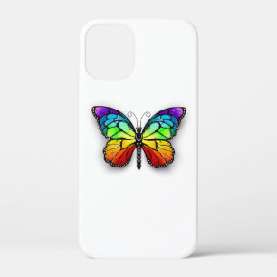 Rainbow butterfly Monarch iPhone 12 Mini Case