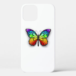 Rainbow butterfly Monarch iPhone 12 Case
