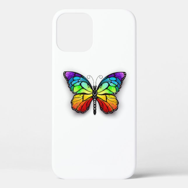 Rainbow butterfly Monarch Case-Mate iPhone Case (Back)