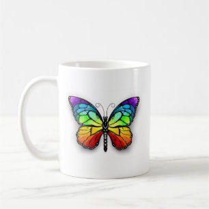 Rainbow butterfly Monarch Coffee Mug