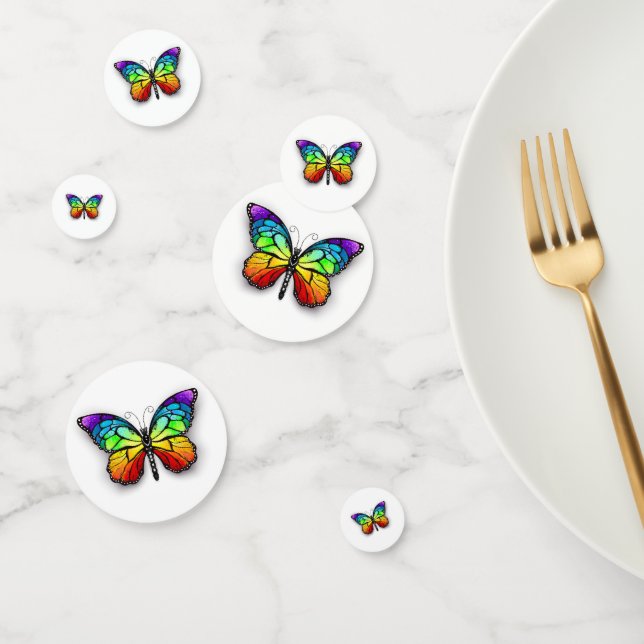 Rainbow butterfly Monarch Confetti (Group)