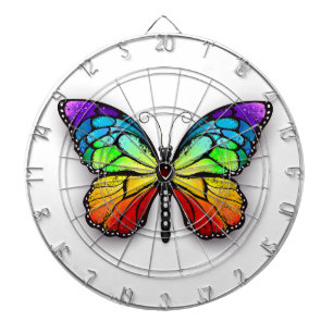 Rainbow butterfly Monarch Dartboard