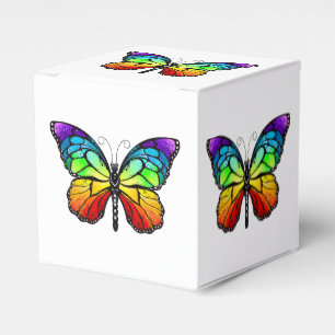 Rainbow butterfly Monarch Favour Box