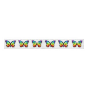 Rainbow butterfly Monarch Grosgrain Ribbon
