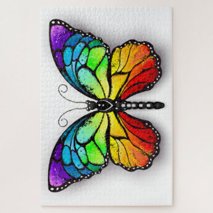 Rainbow butterfly Monarch Jigsaw Puzzle