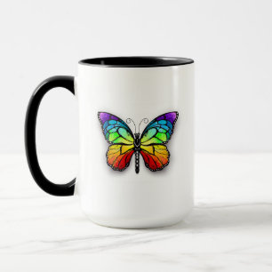 Rainbow butterfly Monarch Mug