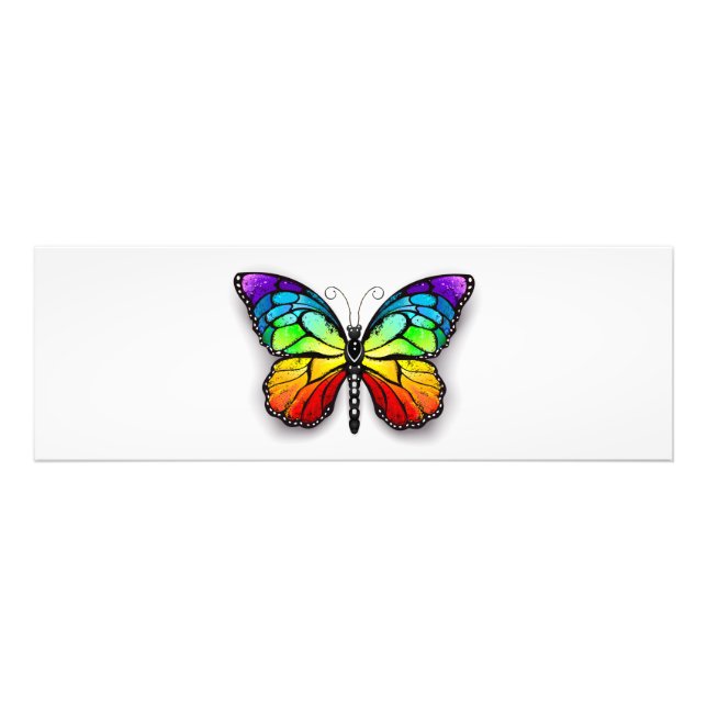 Rainbow butterfly Monarch Photo Print (Front)