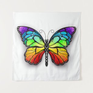 Rainbow butterfly Monarch Tapestry