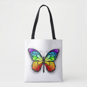 Rainbow butterfly Monarch Tote Bag